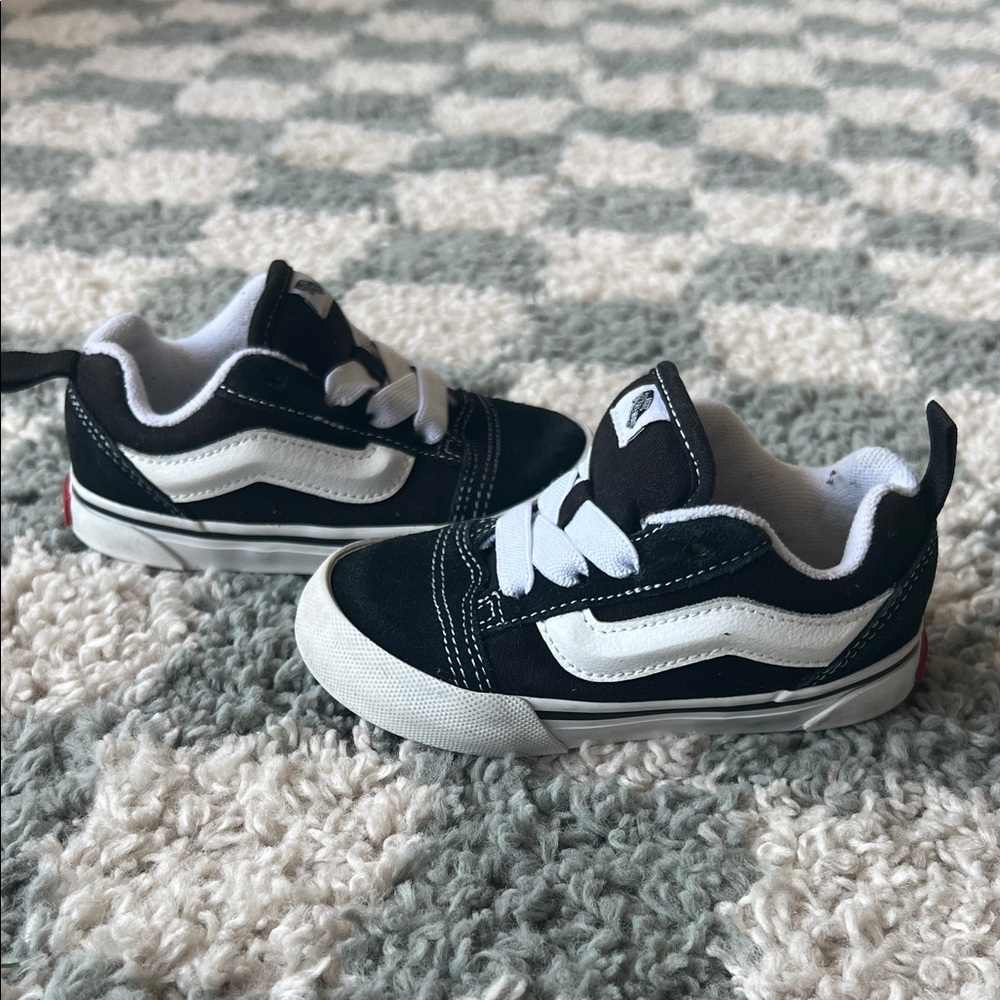 Vans Toddler Black and White Sneakers - Picture 2 of 4